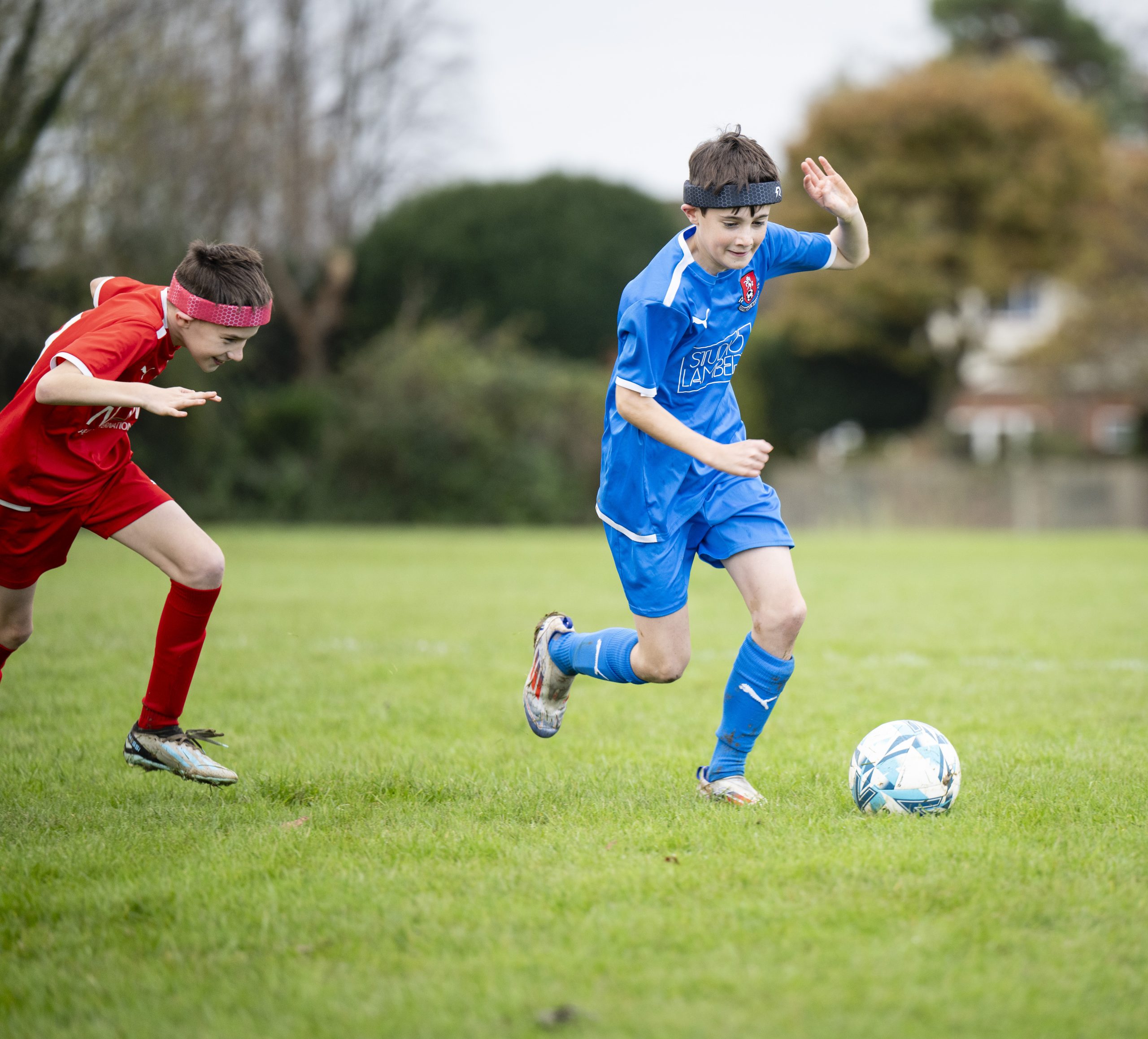 Rezon Halos® being worn by young boys playing