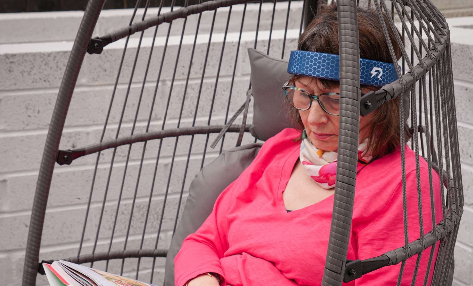 Rezon Halos® head protection worn for falls risk.